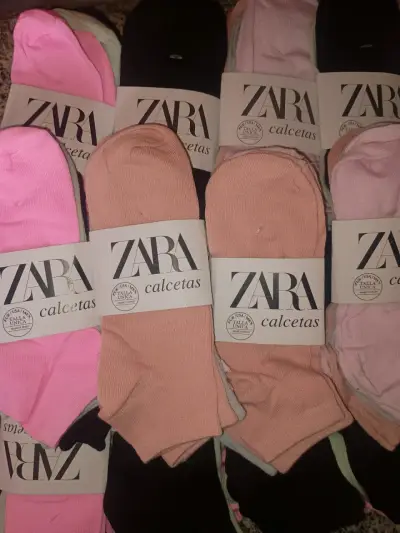 2 Tripack de calcetas en colores pastel (6 Pares) - miniatura 1