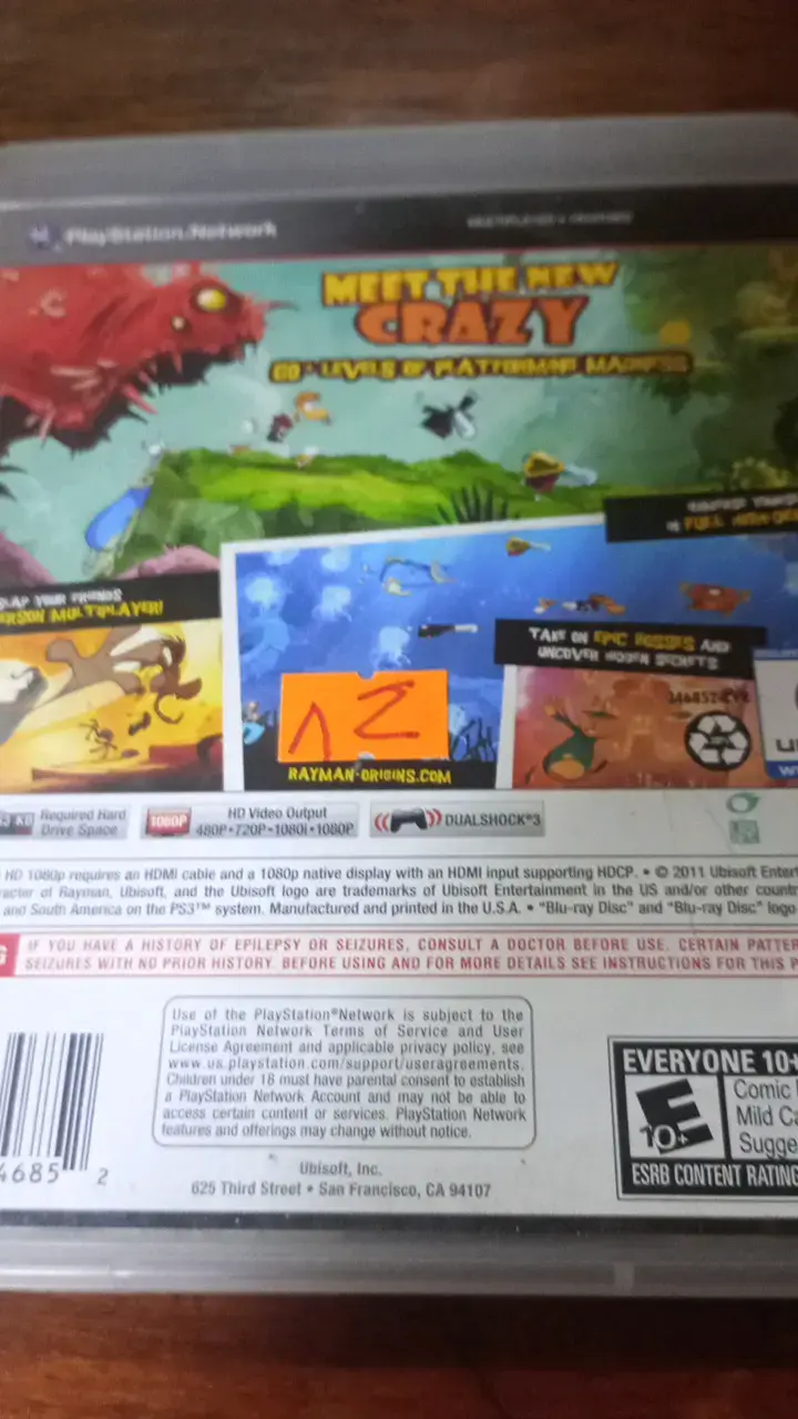 Juego PS3 Rayman Origins en buen estado - 2