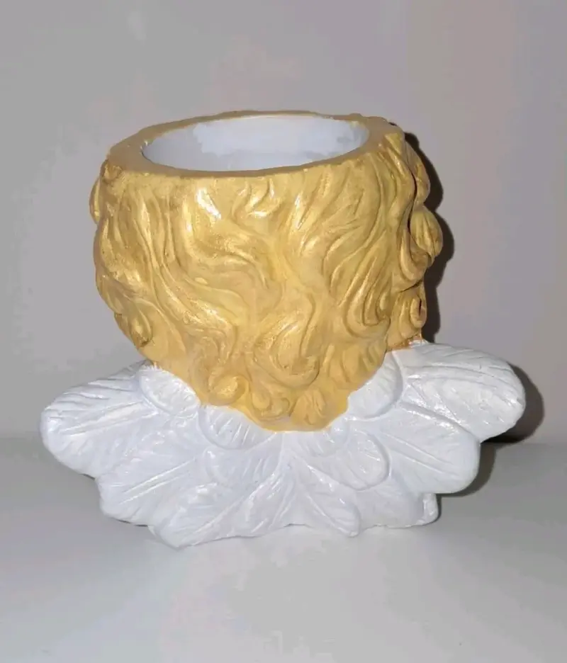 Macetero decorativo de cerámica en forma de ángel - 2
