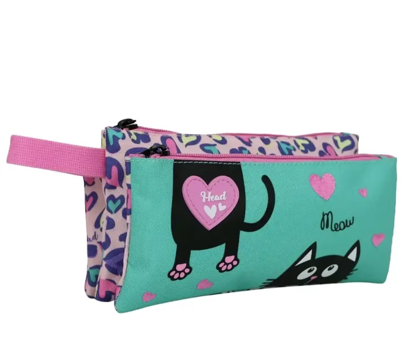 Estuche escolar Head con diseño de gato