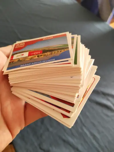 Lote de 100 láminas mundial Rusia 2018(sin repetir - miniatura 1