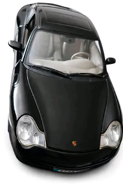 Modelo a escala Porsche 911 negro - miniatura 1
