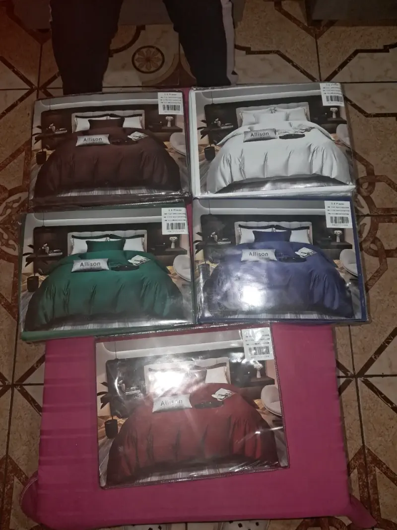 Juego de sábanas Allison 2 plazas en varios colores - 1