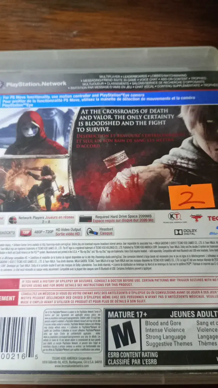 Juego PS3 Ninja Gaiden 3 para PlayStation - 2