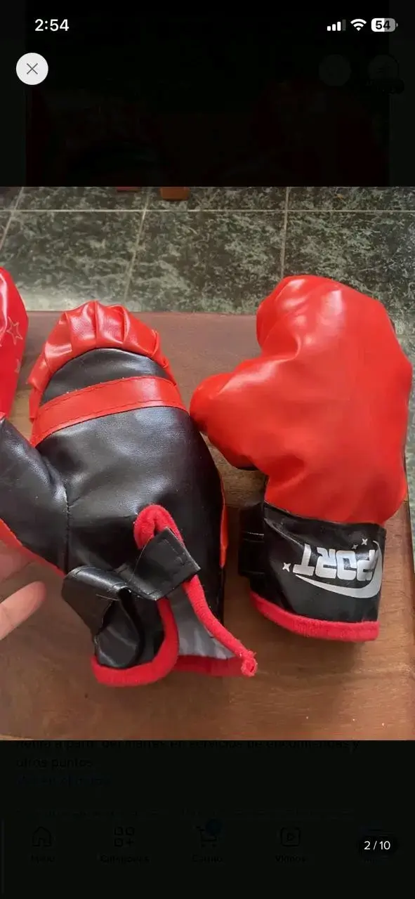 Set de boxeo infantil, guantes, pera y base - 1