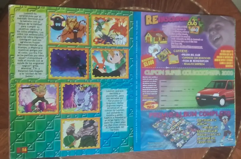 ÁLBUM ORIGINAL DIGIMON SALO 1999-2000 - 3