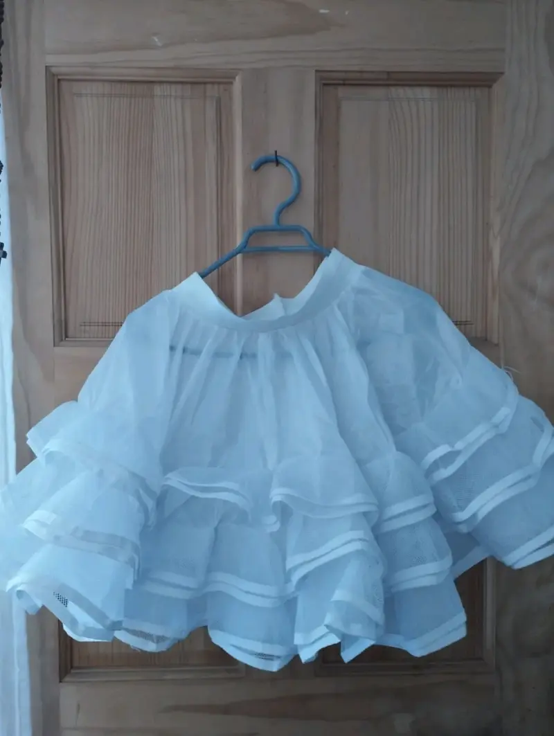 Vestido típico de niña ,floral talla 14 con falso - 5