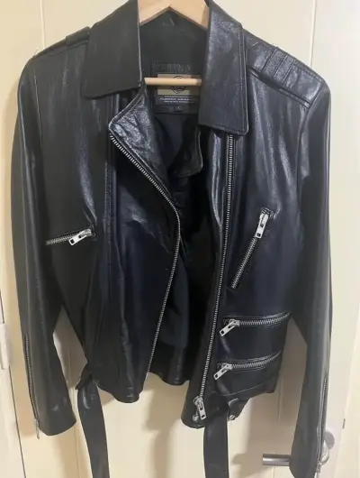 Chaqueta de cuero negra Cueros Armando - miniatura 1