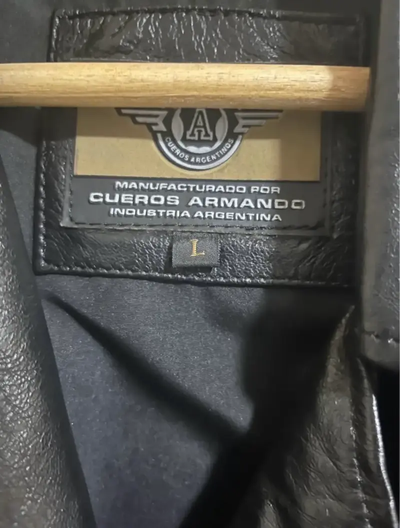 Chaqueta de cuero negra Cueros Armando - 3