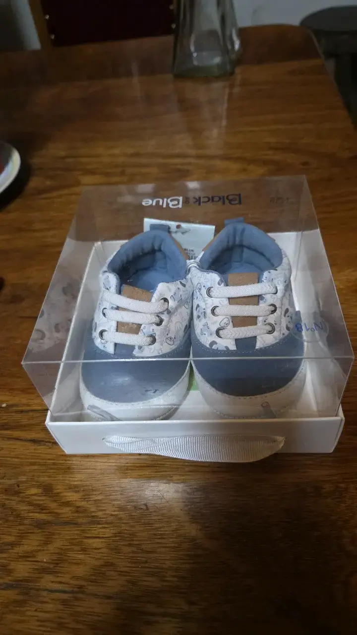 Zapatillas para bebé Black & Blue en caja - 1