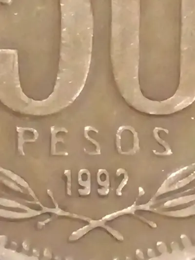 Moneda chilena de 50 pesos de 1992 - miniatura 2