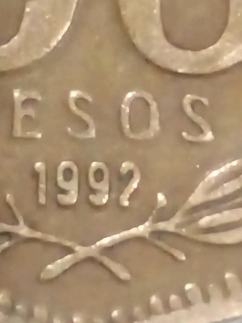 Moneda chilena de 50 pesos de 1992 - 3