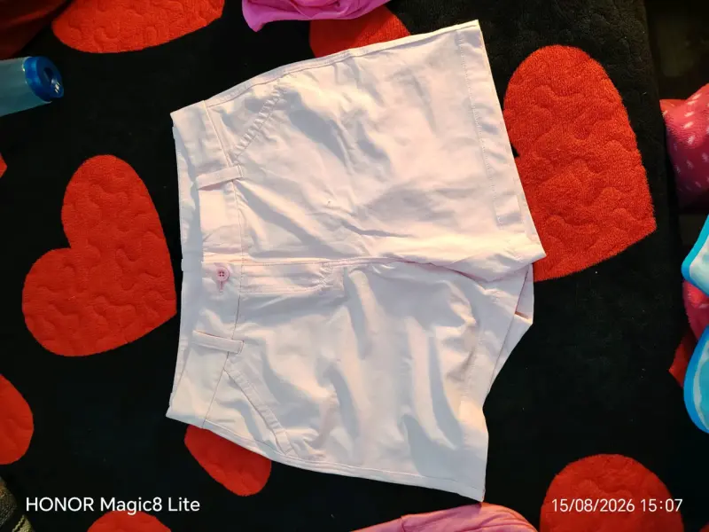 Shorts blancos de algodón para mujer - 2