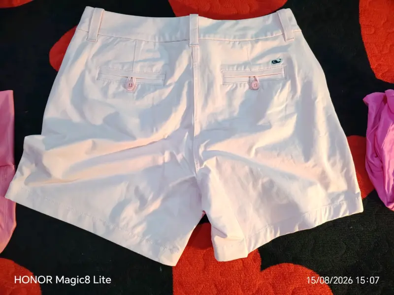 Shorts blancos de algodón para mujer - 3