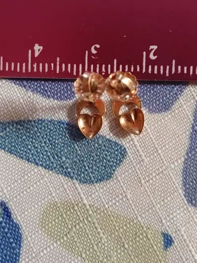 Aros de oro minimalistas para mujer - miniatura 3