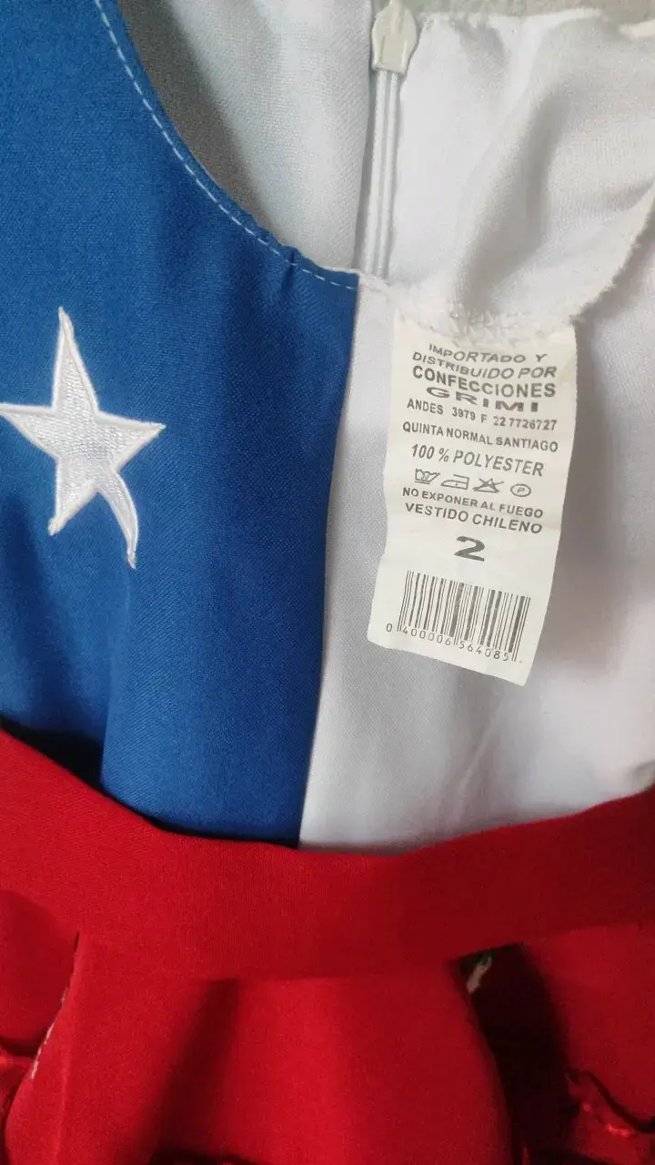 Vestido de niña chinita talla 2 - 3
