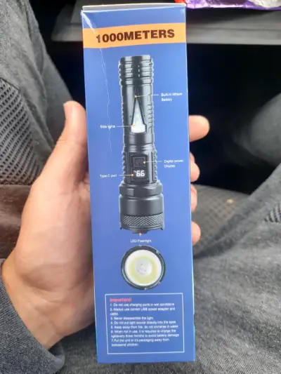 Linterna LED recargable NuoDake 500W - miniatura 2
