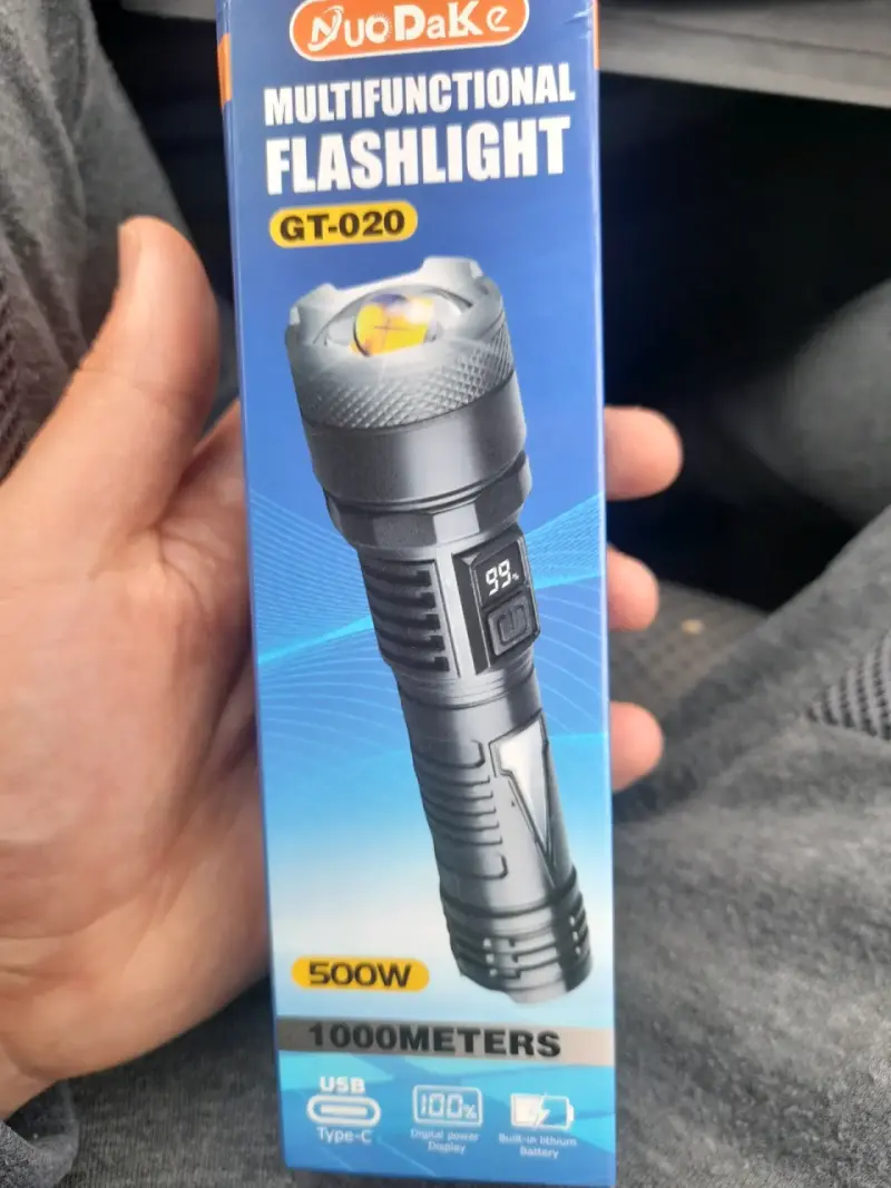 Linterna LED recargable NuoDake 500W - 3