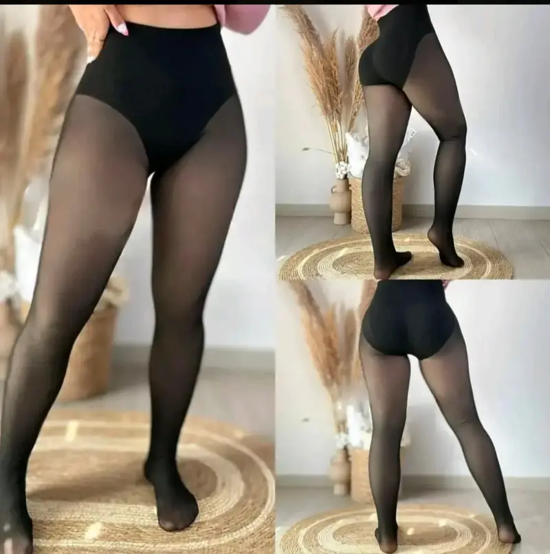 Pantys efecto piel con faja y push up