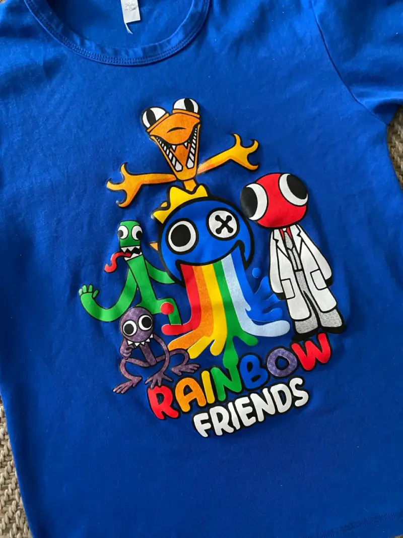 Polera infantil azul Rainbow Friends roblox - 2