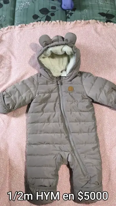 Enterito de invierno para bebé con orejas - miniatura 1