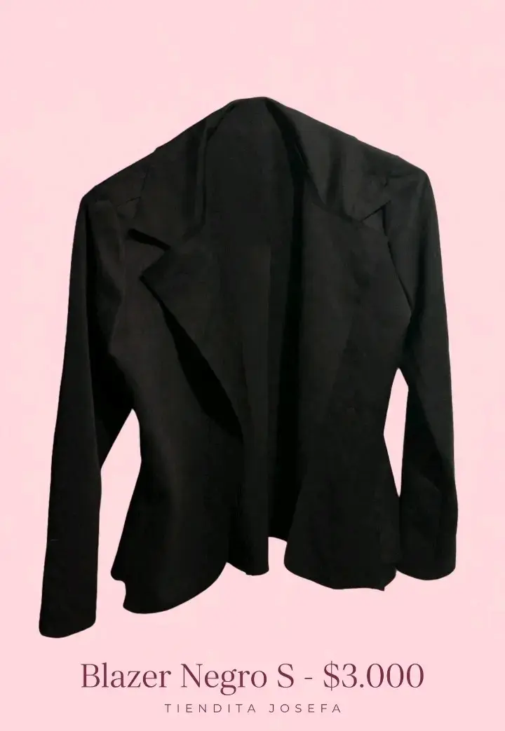 Blazer negro talla S elegante