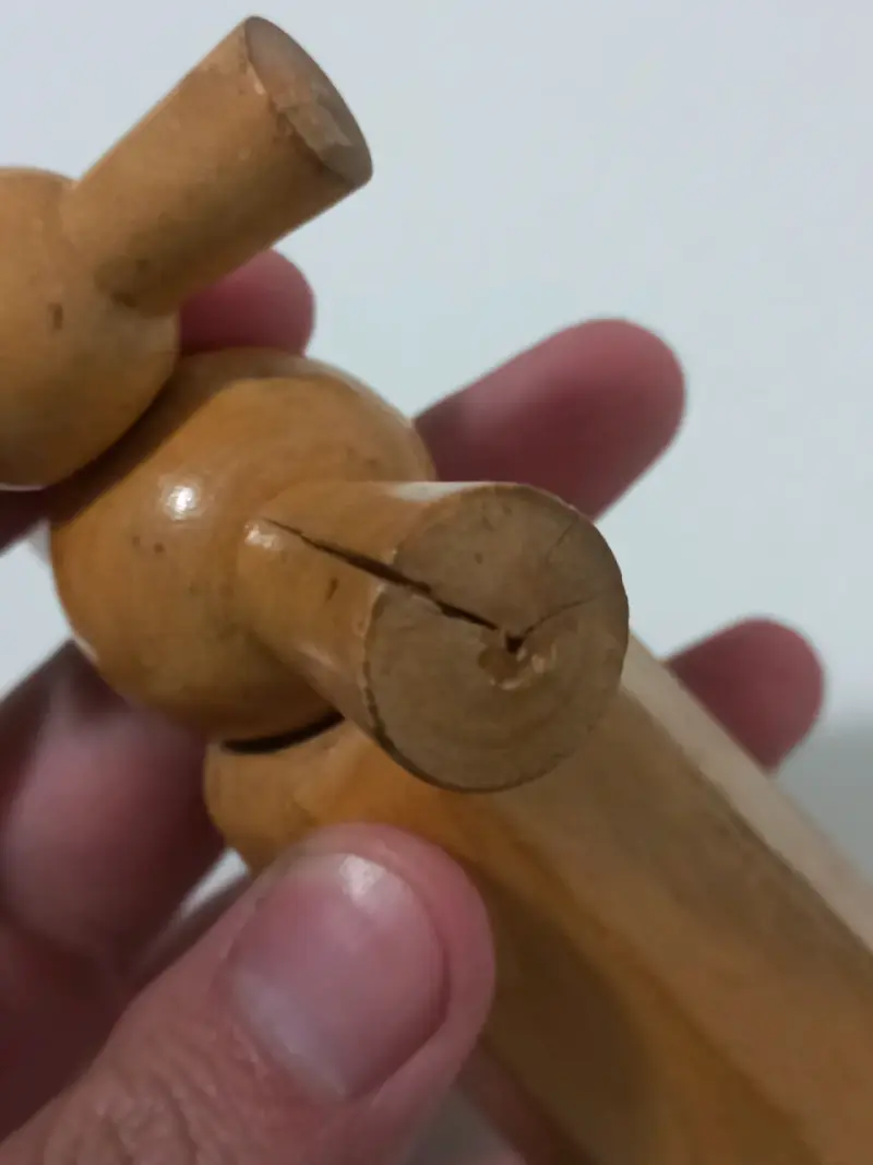 Sacacorchos de doble hélice en madera - 3