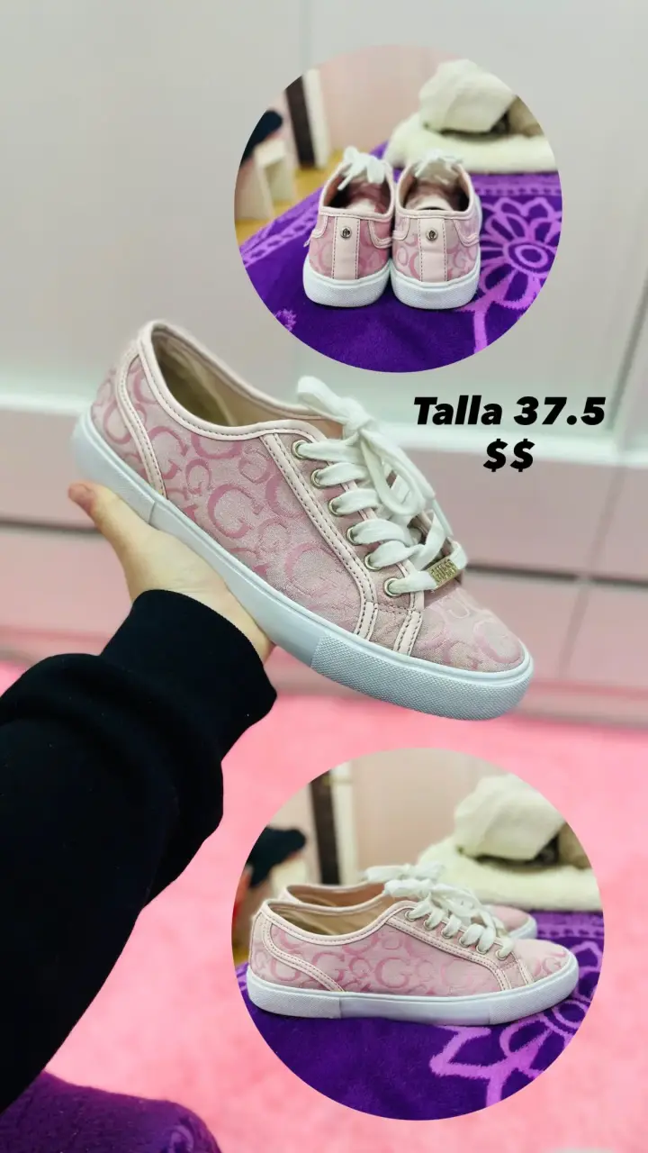 Zapatillas guess original rosas talla 37.5