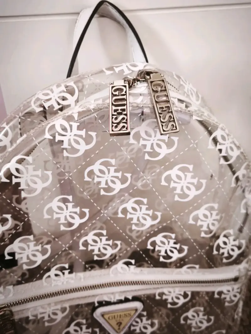 Mochila transparente Guess con logo - 4