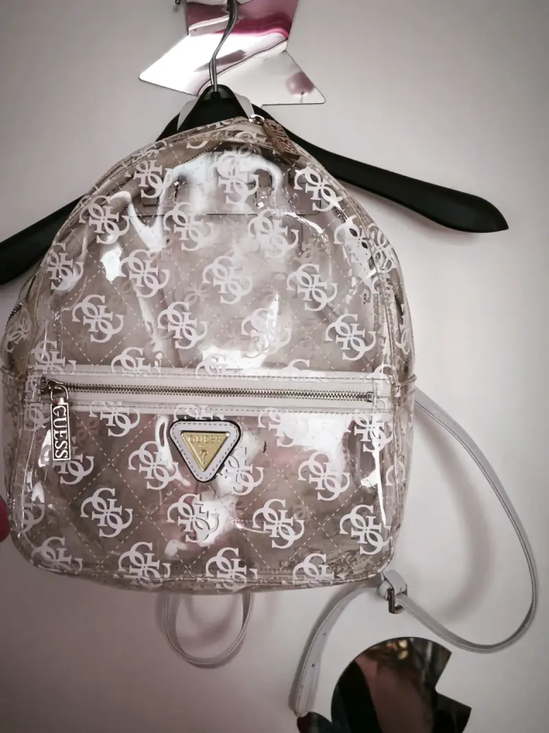 Mochila transparente Guess con logo - 5