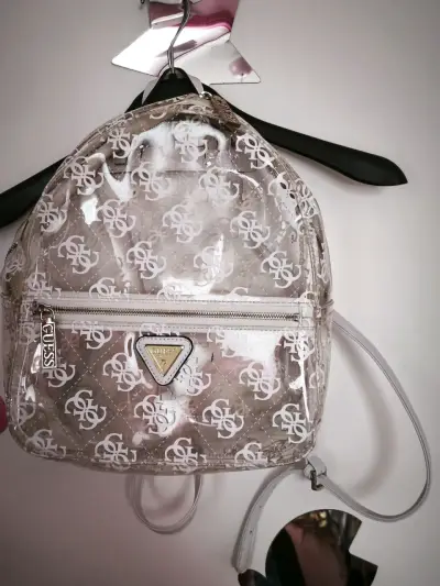 Mochila transparente Guess con logo - miniatura 5