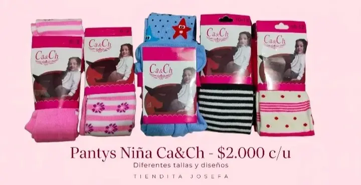 Pantys para niña Ca&Ch varios diseños