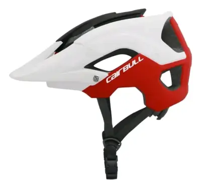 Casco de ciclismo Cairbull rojo y blanco - miniatura 1