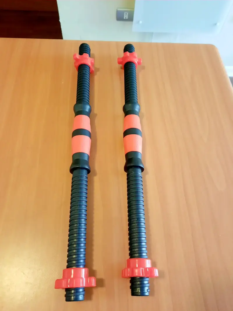 Barras de pesas ajustables con agarre antideslizante - 5