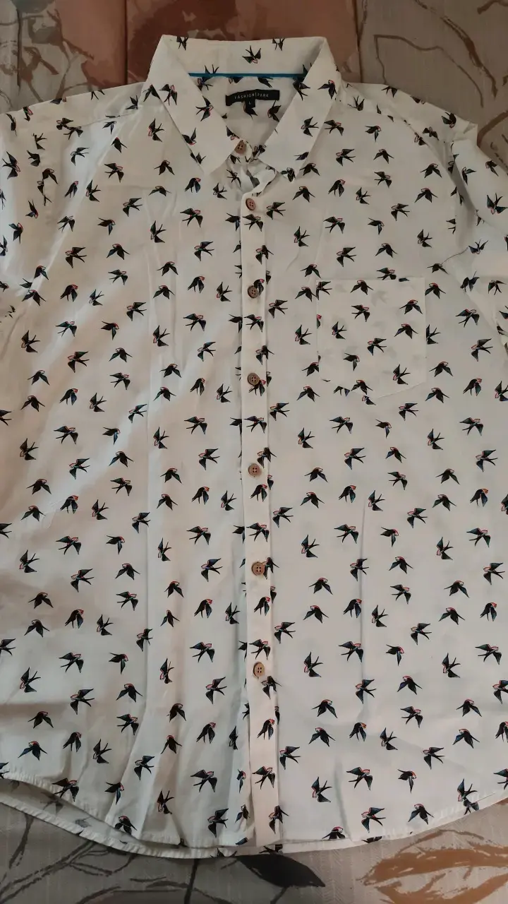 Camisa Fashion Spark con estampado de aves - 1