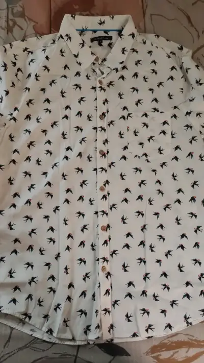 Camisa Fashion Spark con estampado de aves - miniatura 1