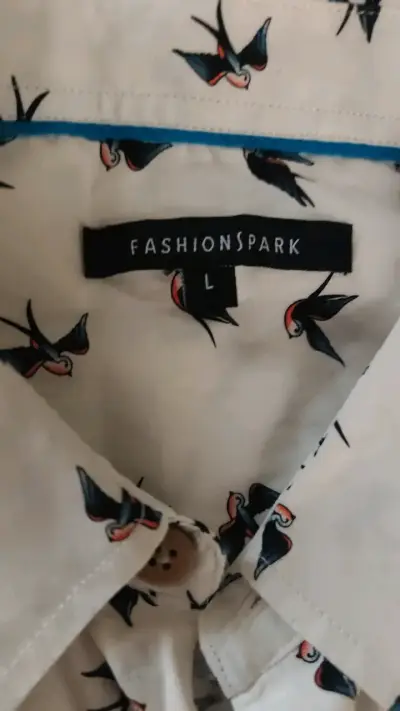Camisa Fashion Spark con estampado de aves - miniatura 2