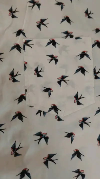 Camisa Fashion Spark con estampado de aves - miniatura 3