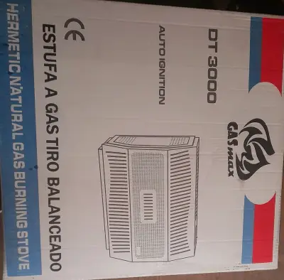 Estufa a gas tiro balanceado GASmax DT 3000 - miniatura 2