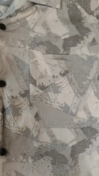 Camisa estampada gris Opposite talla L - miniatura 3