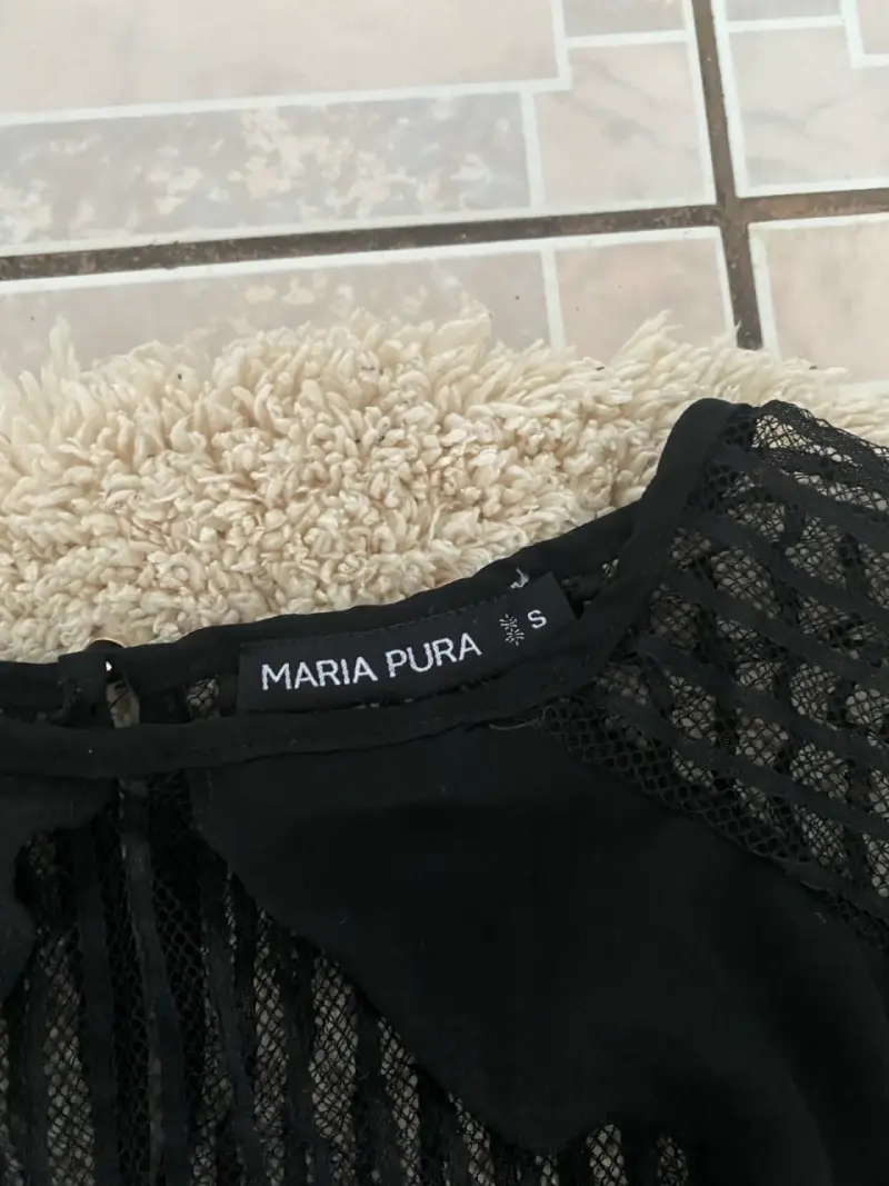 Blusa de encaje negra Maria Pura - 2