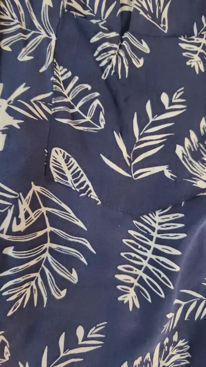 Camisa estampada azul Fashion Park talla L - 3