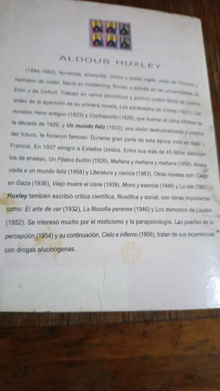 Libro Un Mundo Feliz de Aldous Huxley - 3
