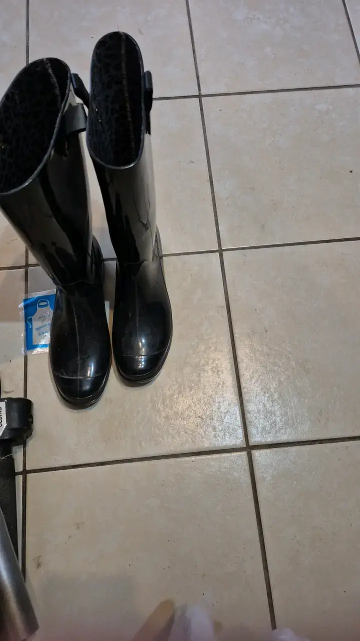 Botas de lluvia negras para mujer - 1