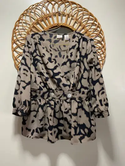 Blusa estampada Covington de manga larga - miniatura 1