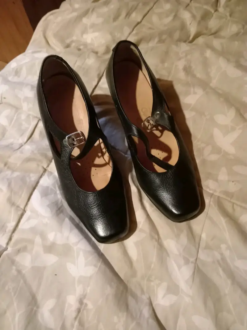 Zapatos de baile cueca negros con hebilla - 1