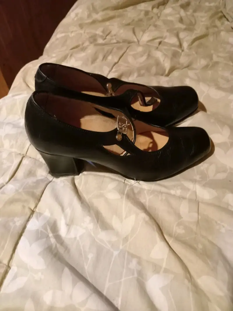 Zapatos de baile cueca negros con hebilla - 3