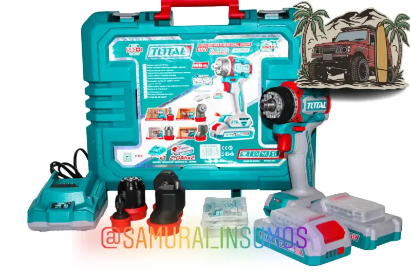 Combo 10En1 Taladro MultiCabezal x4 Intercambiable - 1