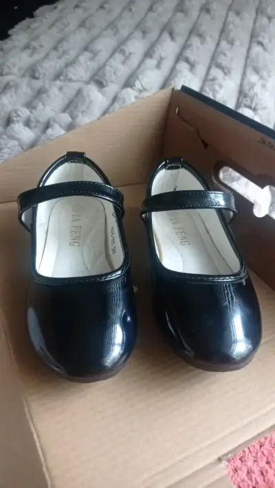 Zapatos de fiesta para niña con brillo rosa - miniatura 4