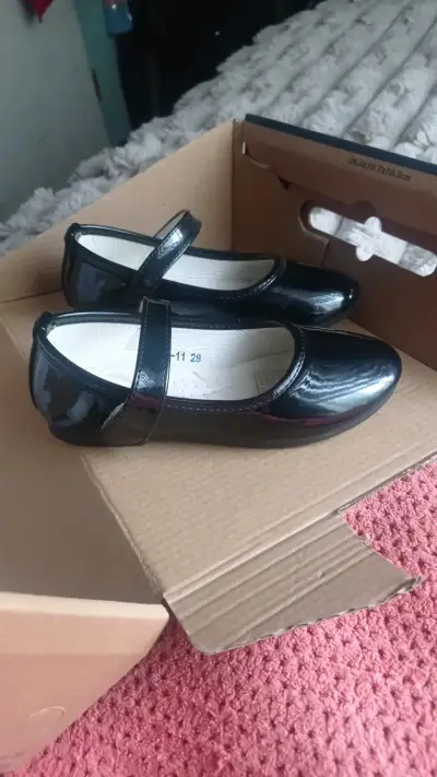 Zapatos de fiesta para niña con brillo rosa - miniatura 6